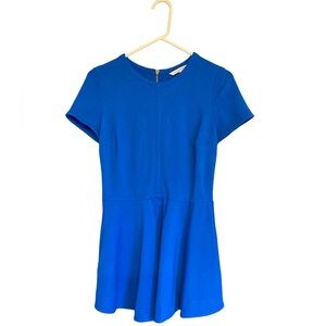 Diane Von Furstenberg peplum structured skirted top with pockets